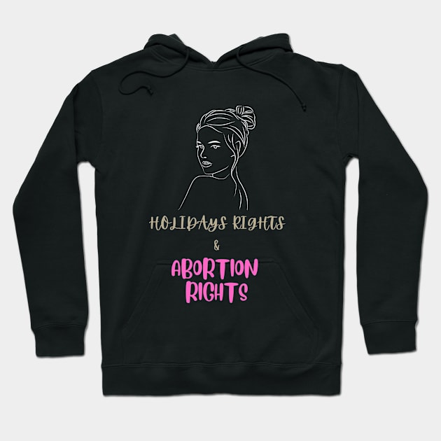 Holiday Lights And Abortion Rights Hoodie by Intellectual Asshole